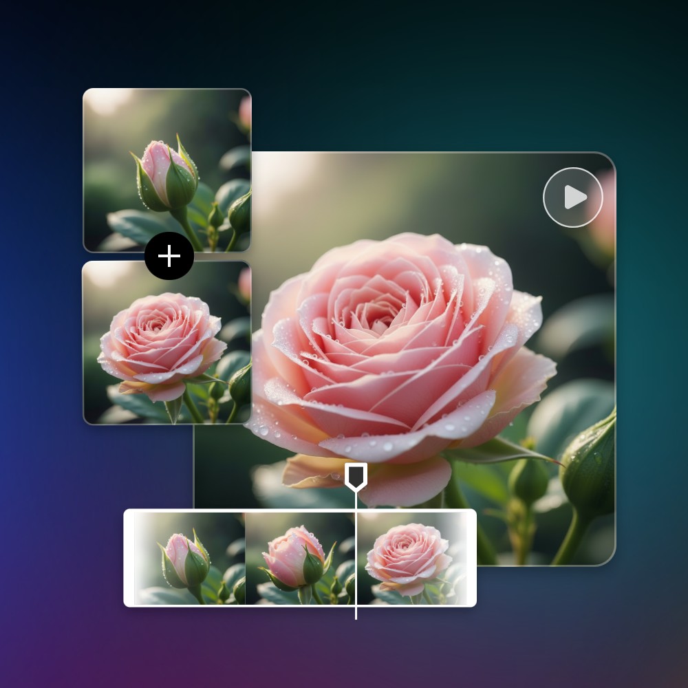 Kling Omni 1 AI video generation from first and last frames uploading