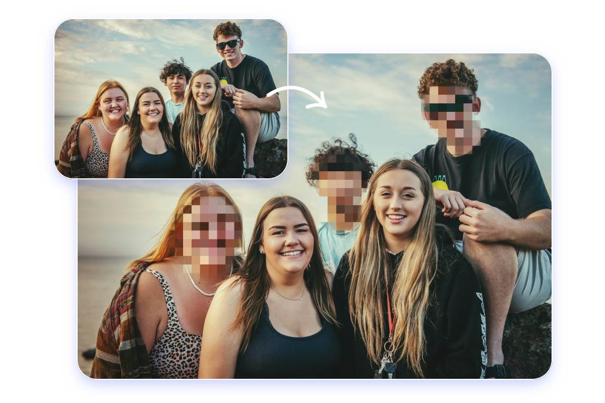 Machen Sie jedes Gesicht unkenntlich