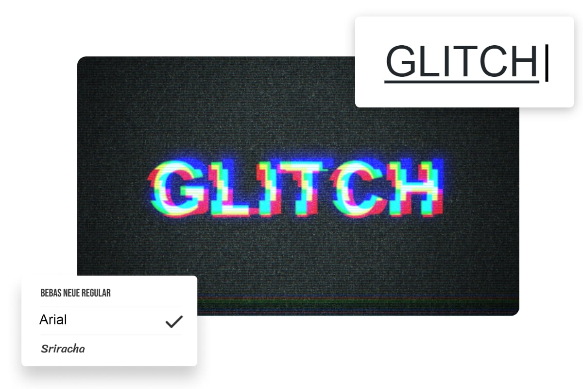 Fake digital glitch effect created with “Creation Glitch Effects