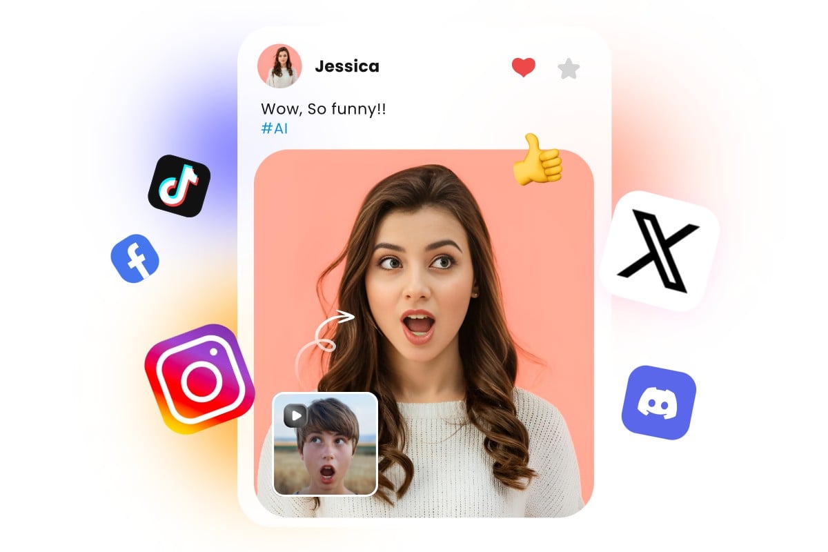 Erstellen Sie virale Face Dance-Videos für Social Media