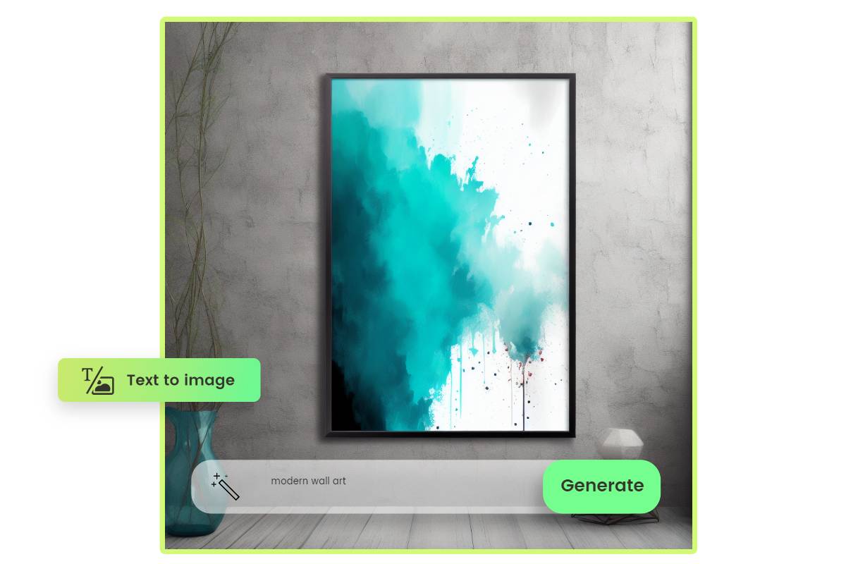 Make wall art and posters from text