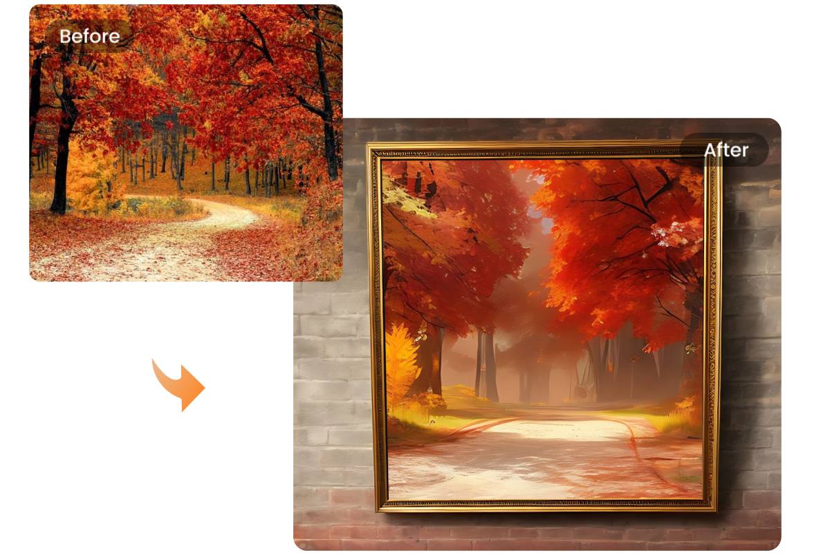 Make wall art from photos