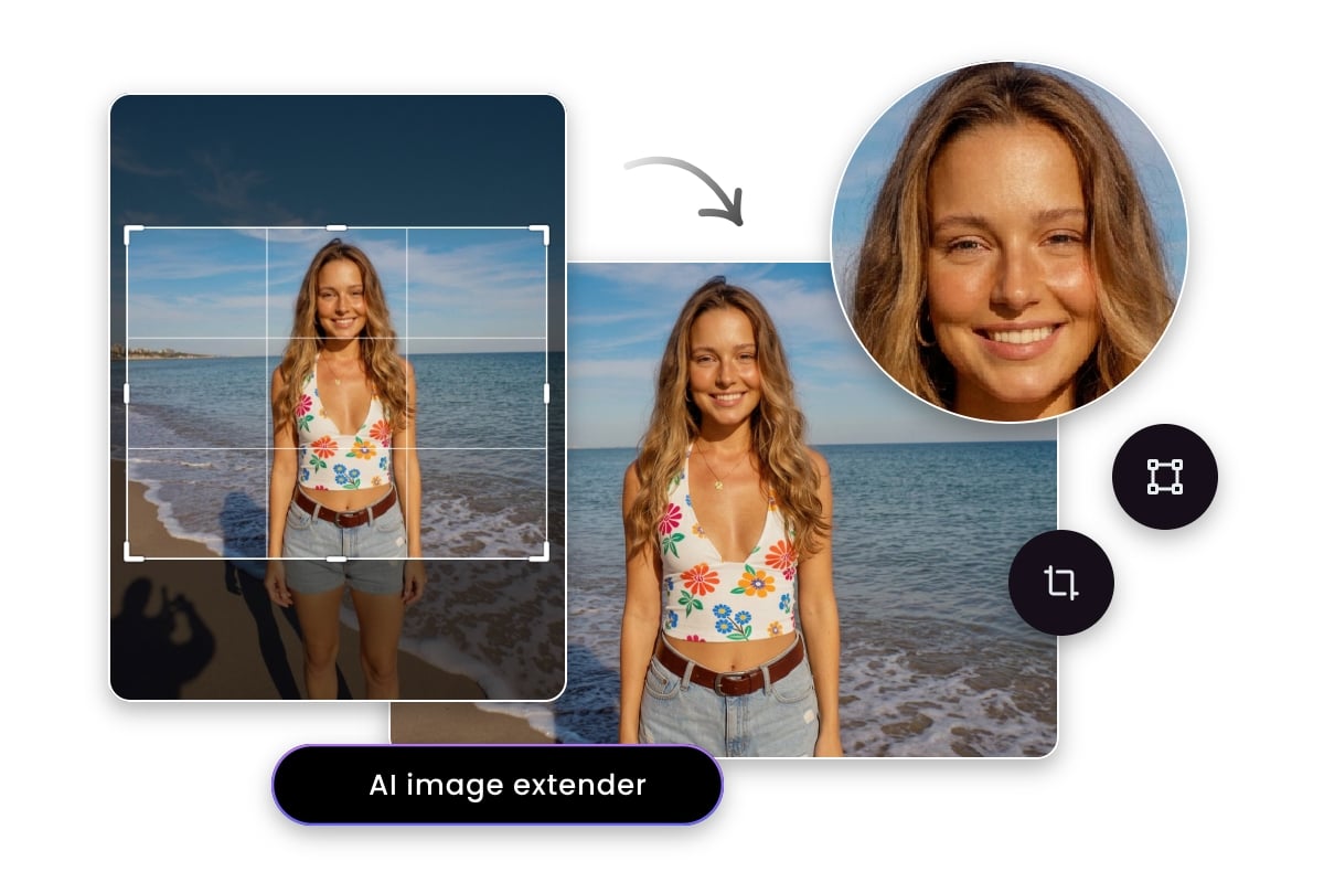 Outil puissant et polyvalent pour convertir photo portrait en paysage