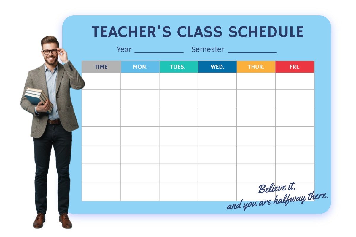 Planifier vos cours sans stress grâce à lemploi du temps vierge à imprimer