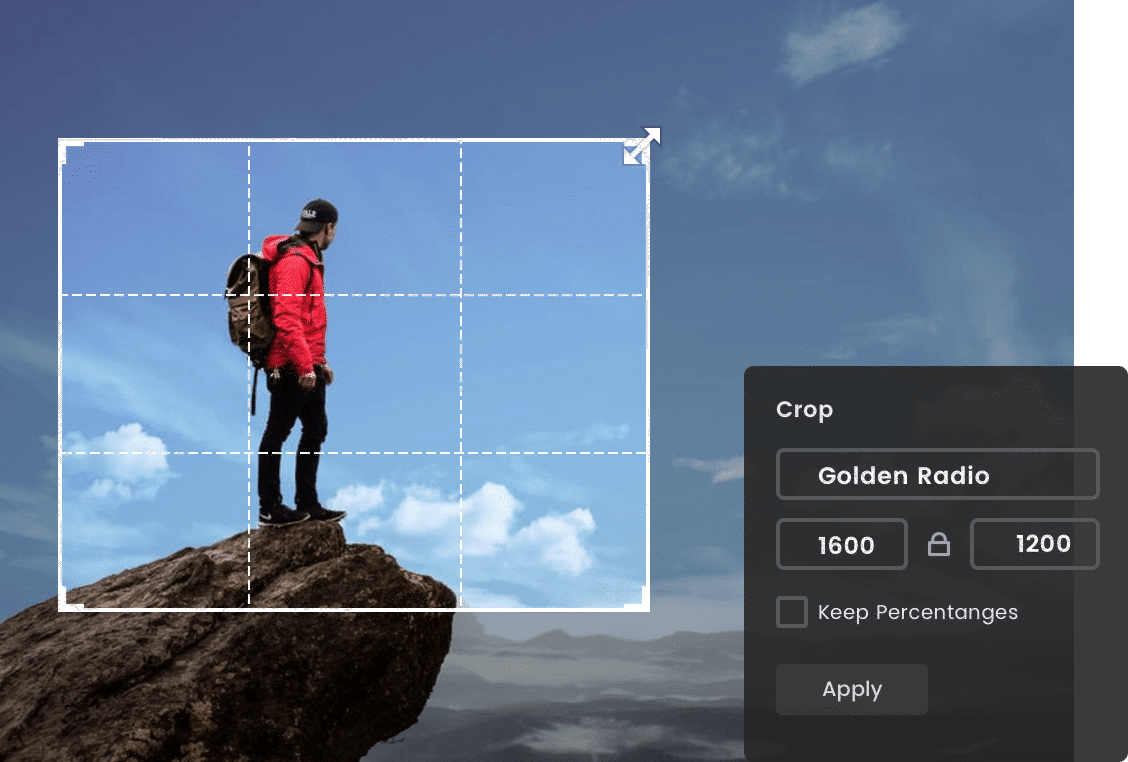 Potong Foto tanpa perlu melebarkan foto menggunakan Fotor