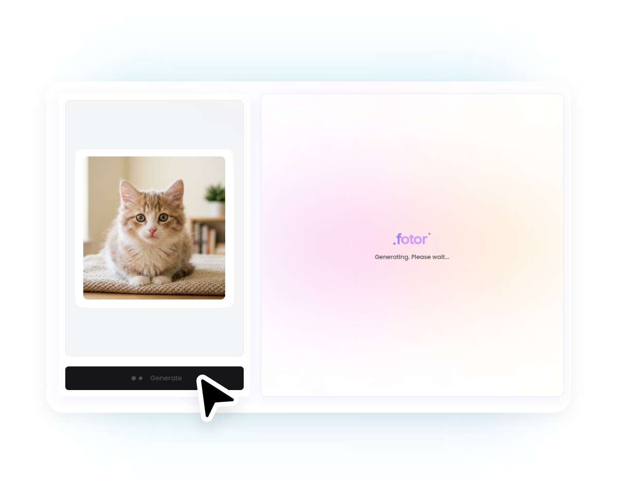 Lasse anschließend die Fotor KI in wenigen Sekunden das originale Bild in ein Ausmalbild umwandeln