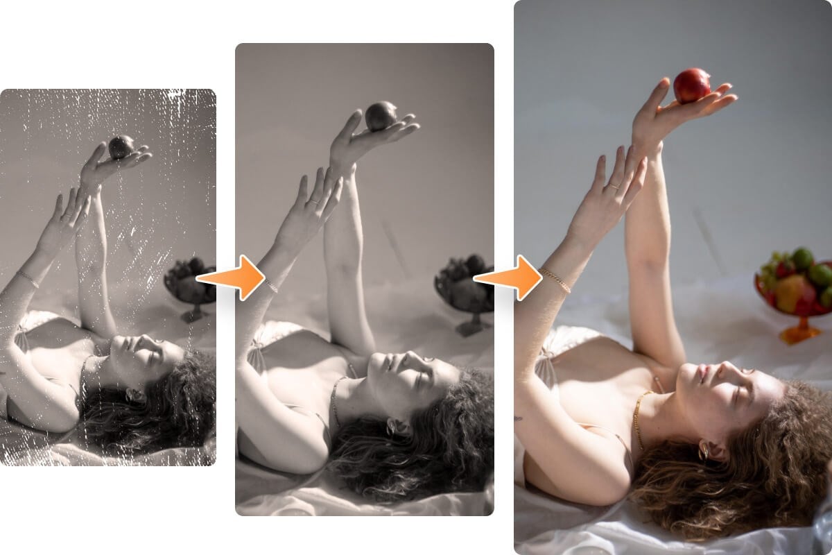 Colorir imagens com ferramentas mágicas de IA e efeitos fotográficos