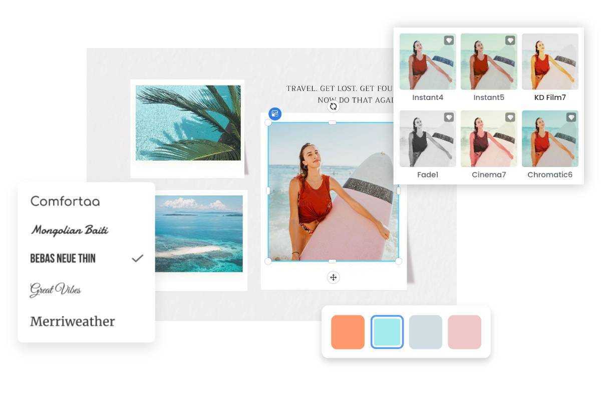 Sesuaikan kolase foto dengan pembuat kolase Foto