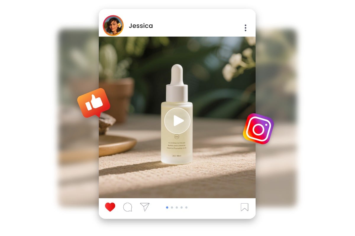 Share the video mockups on social media