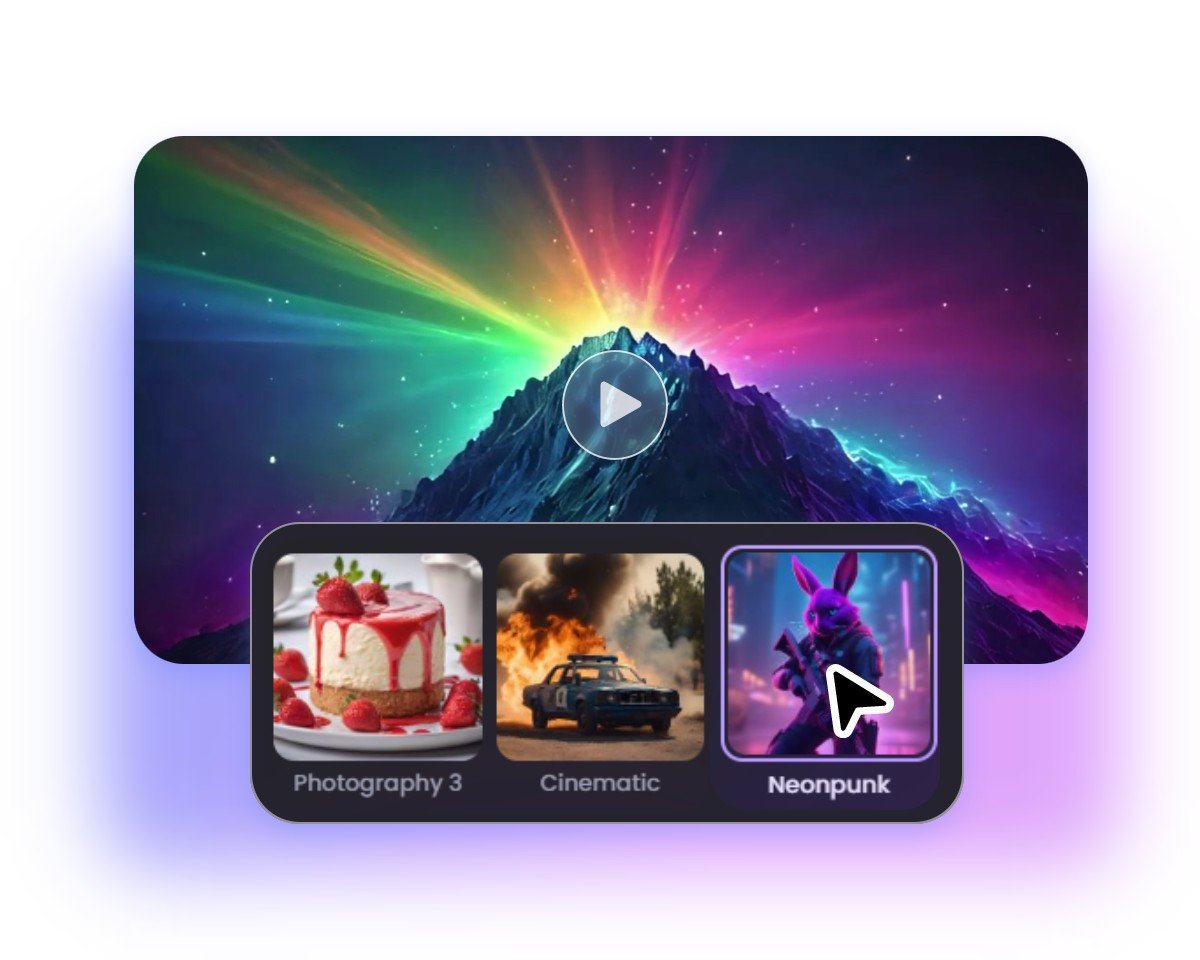 Step 2 Choose an intro video style you like