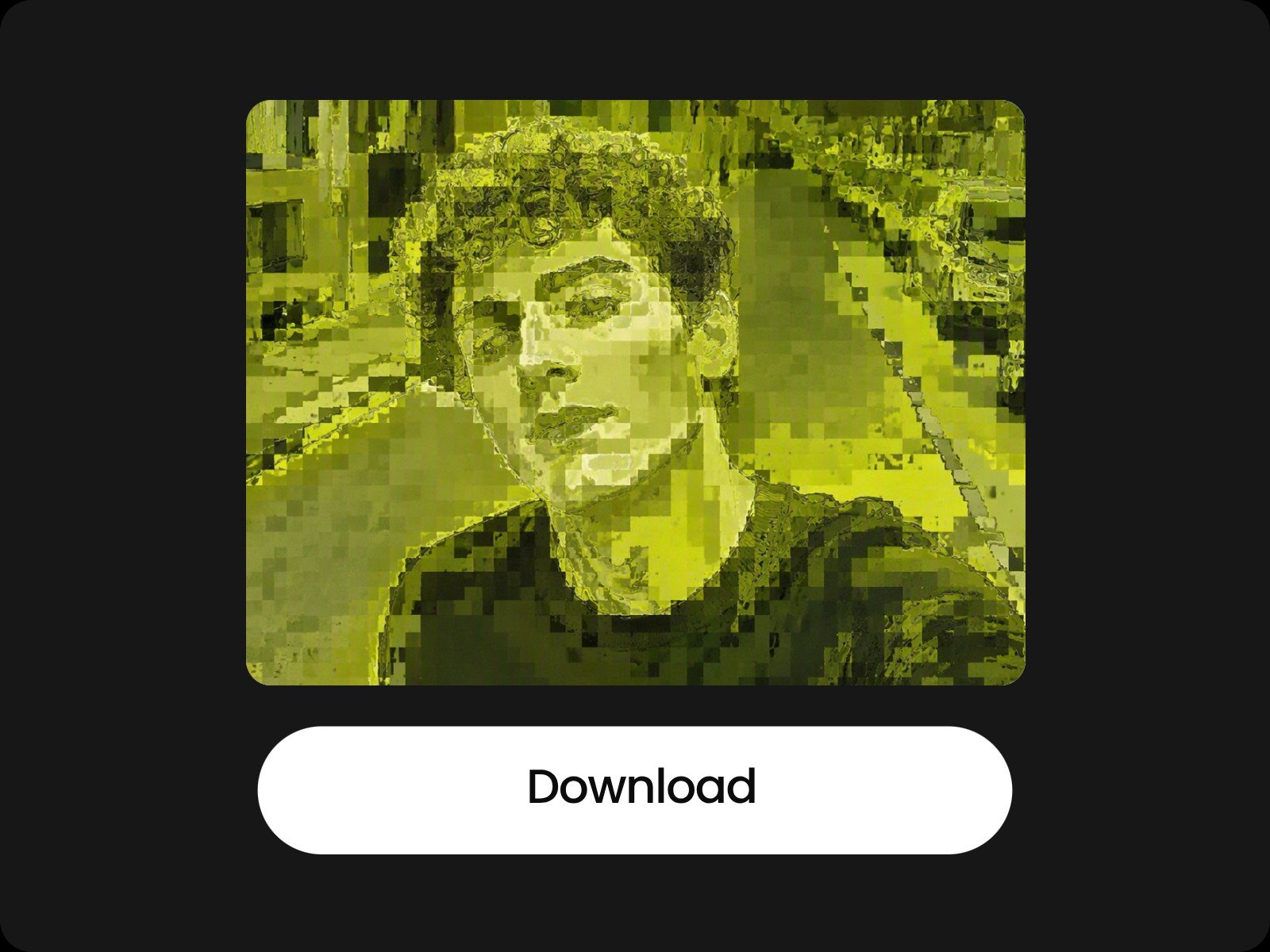 Step three download the matcha effect photo