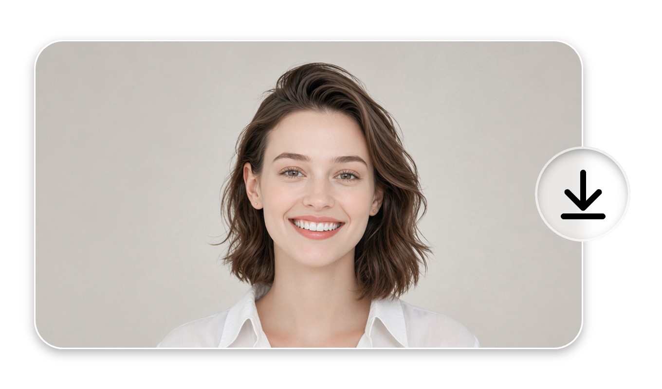 Step three download the no dark circles portrait in high quality