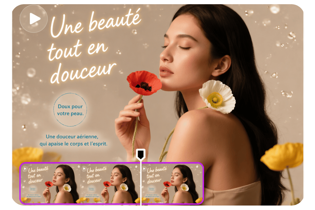 Suppression du texte image par image
