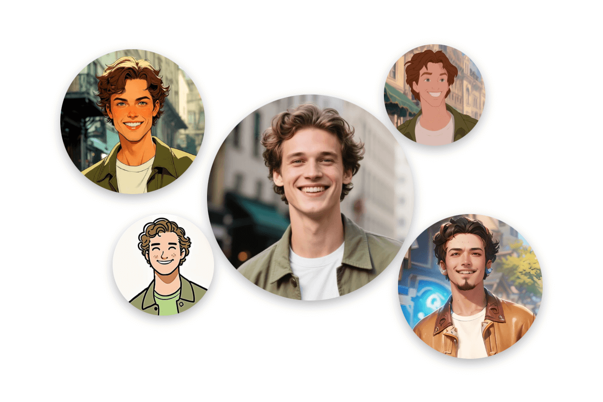 Transformer un portrait en dessin animé avec 4 styles grâce au filtre cartoon de Fotor