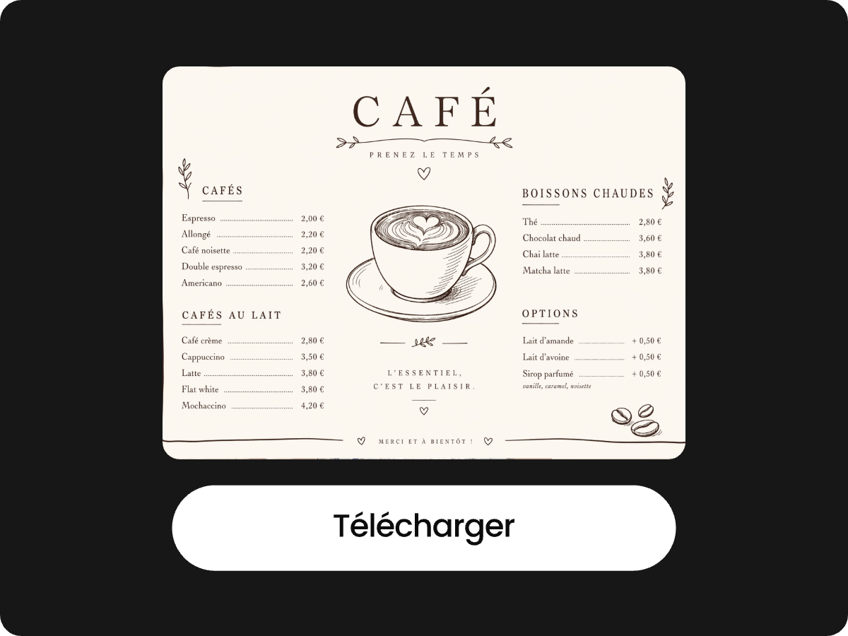 Tutoriel pratique expliquant comment créer un menu de restaurant efficace