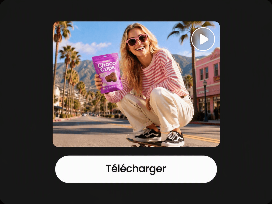 Télécharger le résultat pour upscaler la vidéo