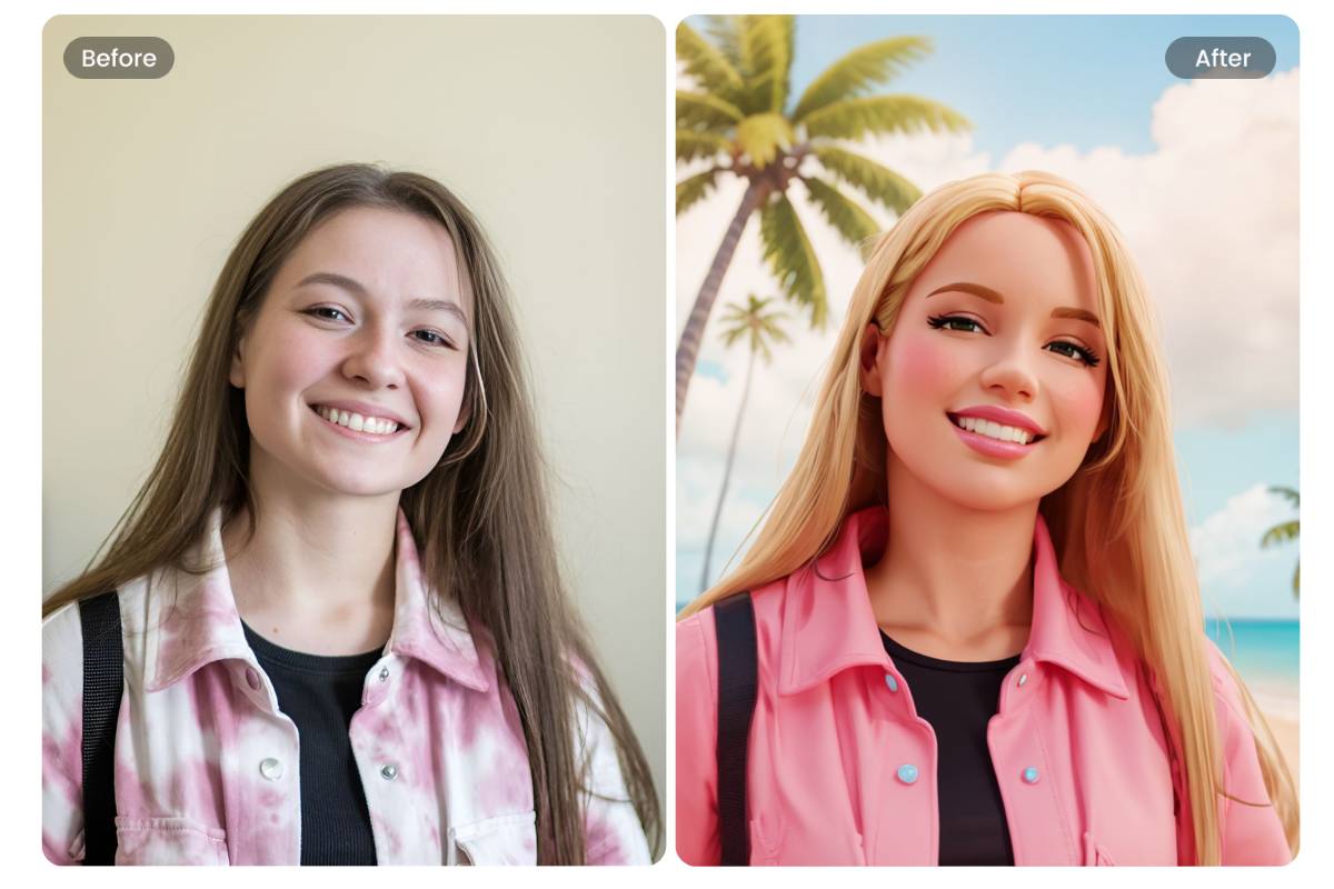 Barbie Selfie Generator Make Barbie Selfie And Poster Online Fotor 0386