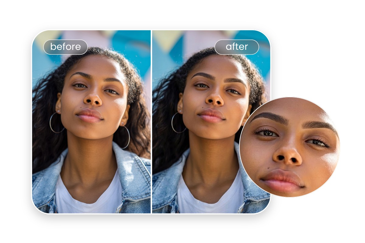 Use Fotor eyebrow filter to change eyebrow shape