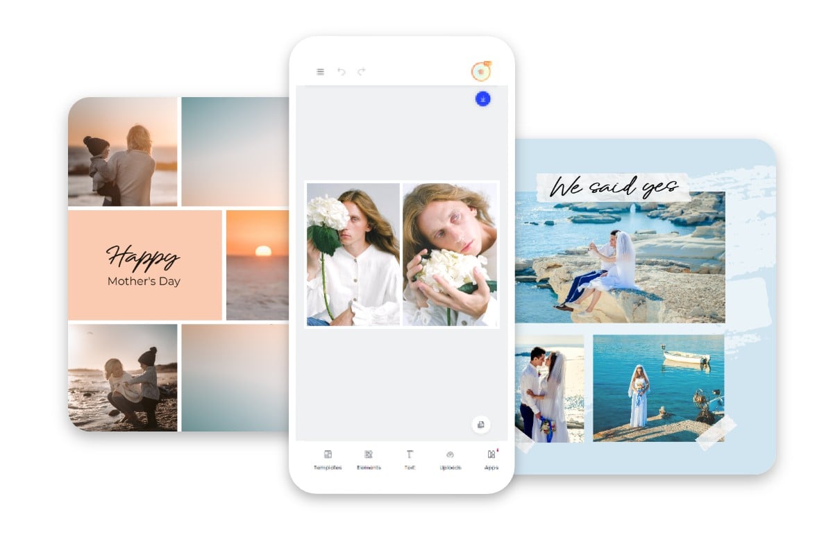Utilisez Fotor pour afficher deux photos côte à côte sur mobile