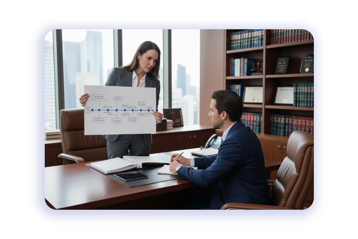 Use an AI timeline for case management