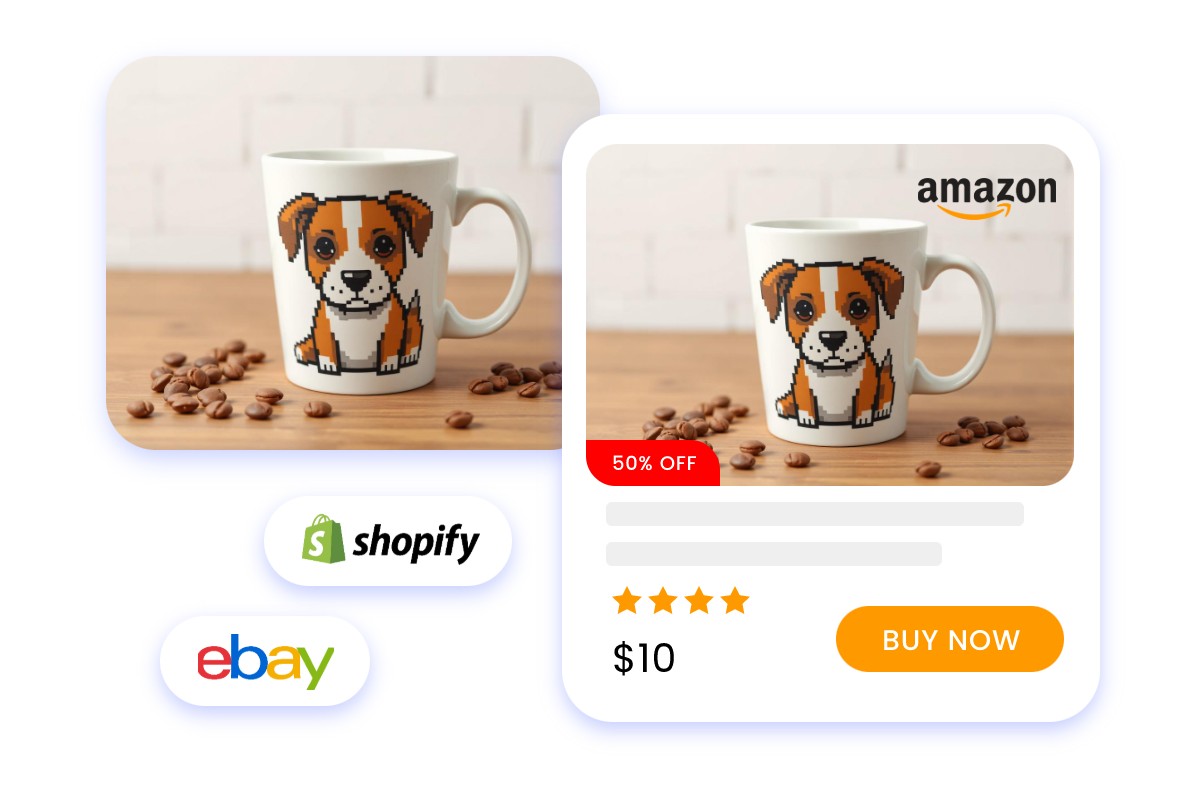 Use pixel art image as e commerce product print