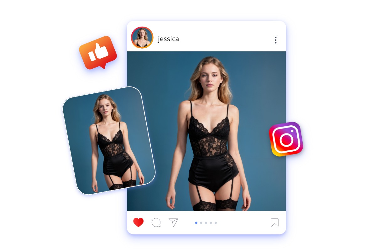 Utiliser le générateur d IA Girl pour partager l IA sexy Girl générée sur le réseaux sociaux