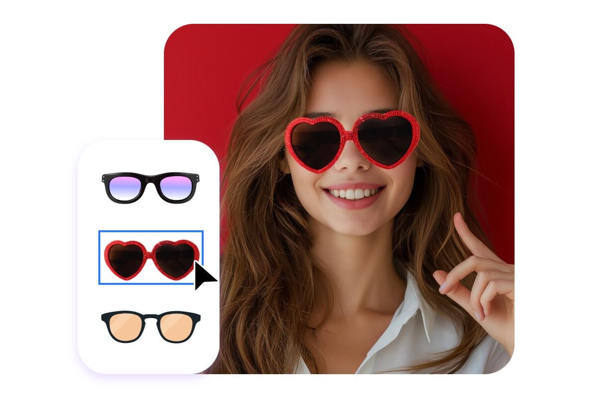 Add glasses to photo online deals