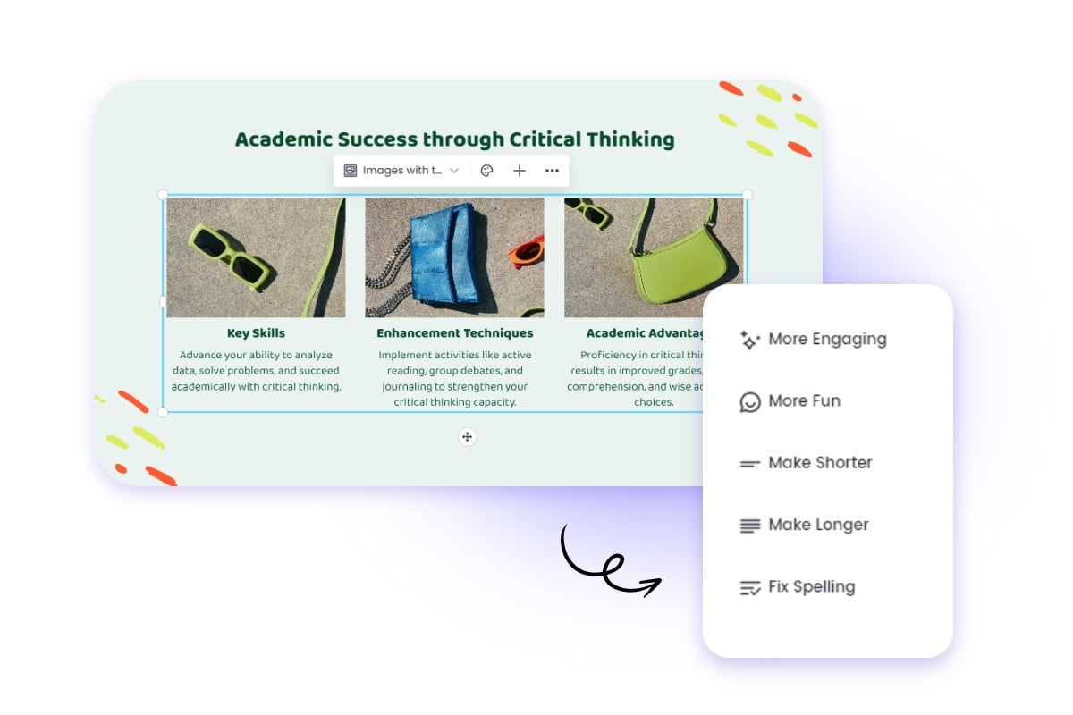 Write a Power Point presentation with AI