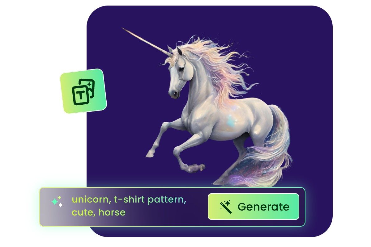 Write text to generate images for T-shirt with Fotor AI T-shirt design maker