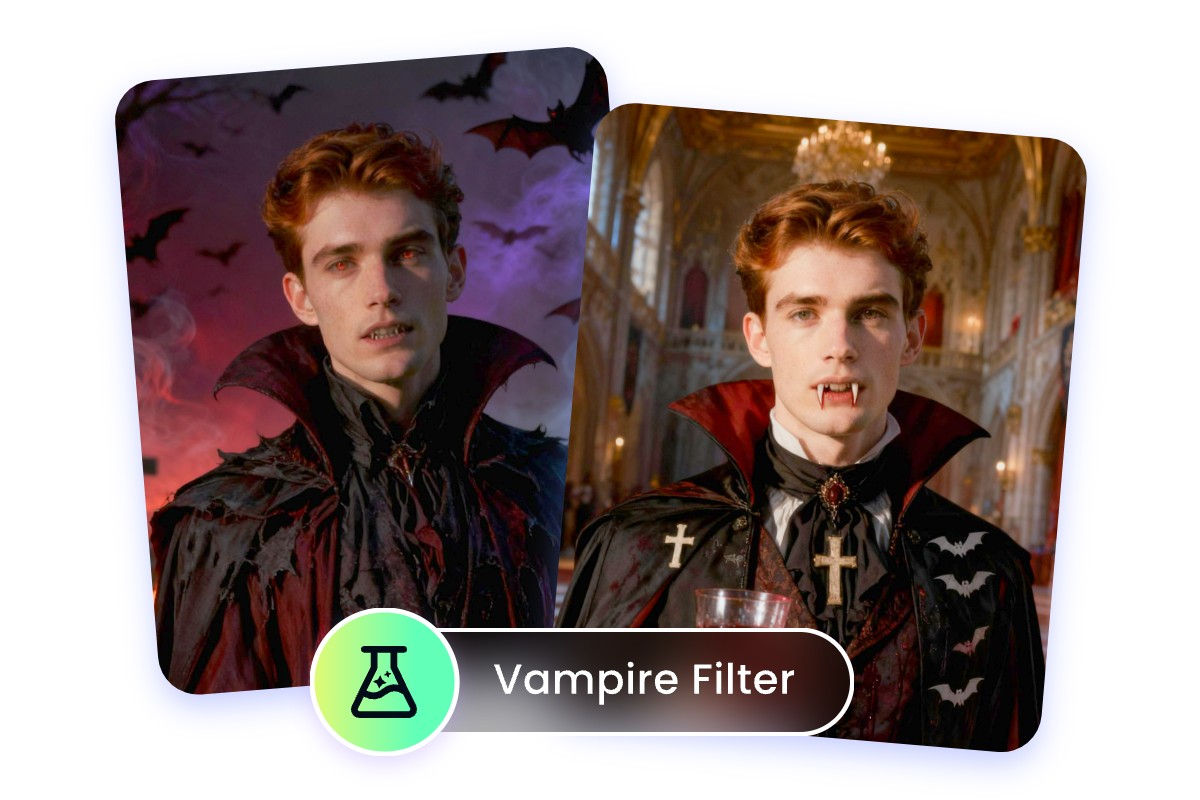 Transformer votre photo avec un déguisement vampire grâce à l'IA