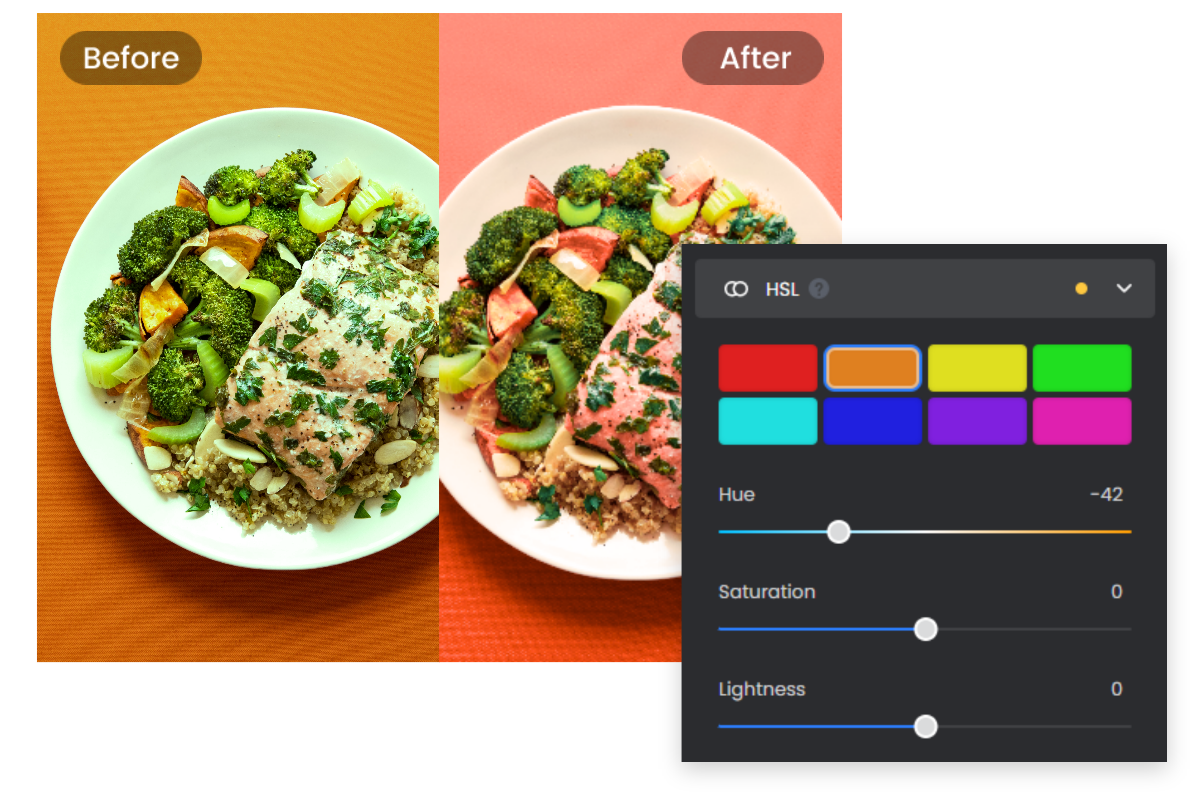 Ubah Warna Foto Secara Gratis Dengan Pengganti Warna Gambar Online Fotor