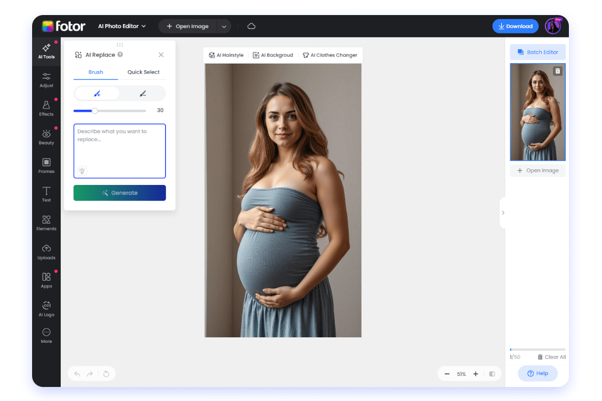 So nutzen Sie den KI Schwangerschaftsfilter mit der Schritt für Schritt Anleitung