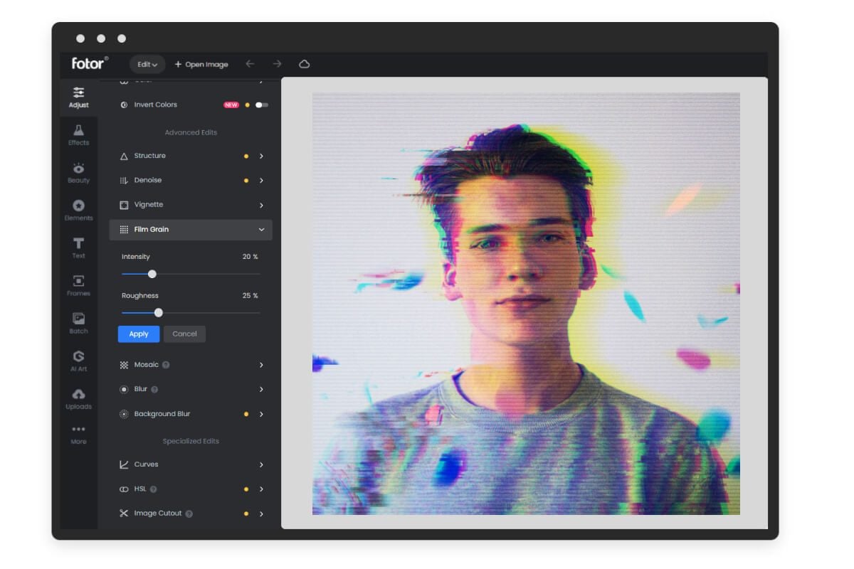 Learn how to add glitch effects to your photos