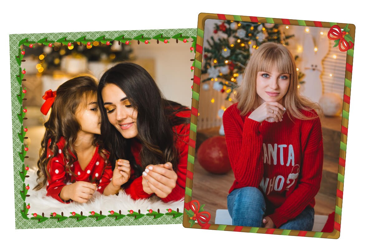 patrouille stropdas Kaarsen Christmas Photo Editor: Decorate Christmas Photos Online with Frames,  Filters, and More | Fotor