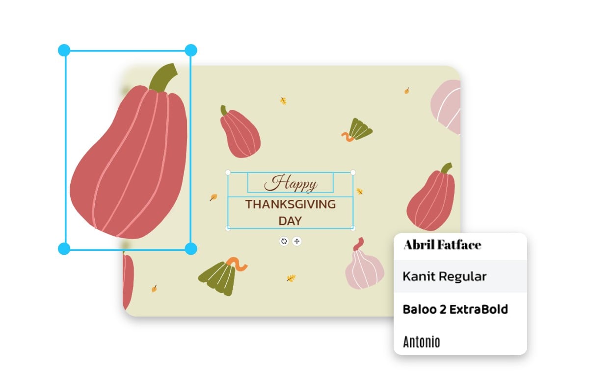 Add text and stickers to a wallpaper template