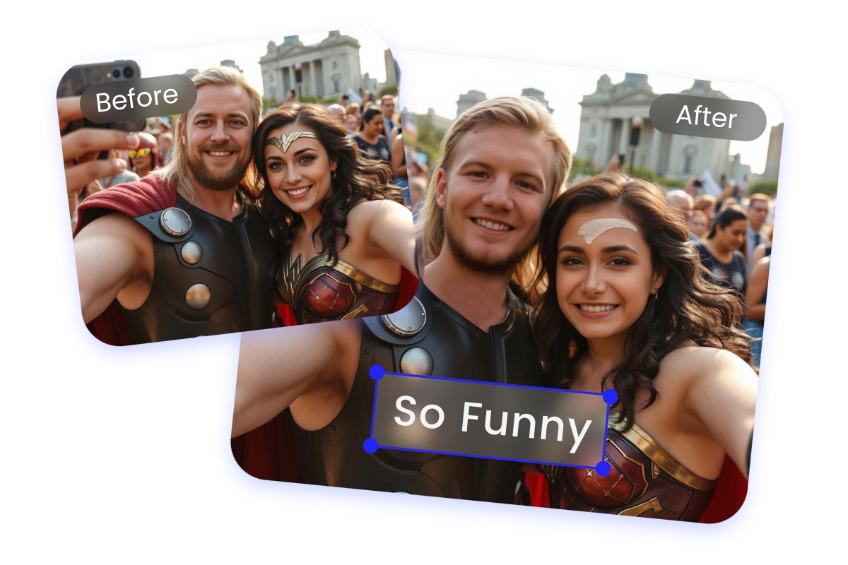 Face Swap Foto mit Fotor Fotoeditor bearbeiten