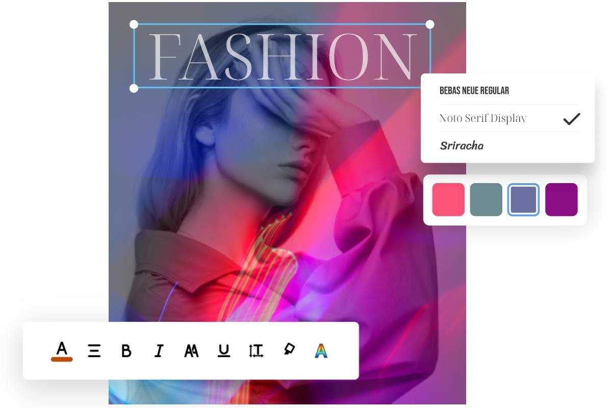 Ajouter du texte à la photo masquée dans Fotor