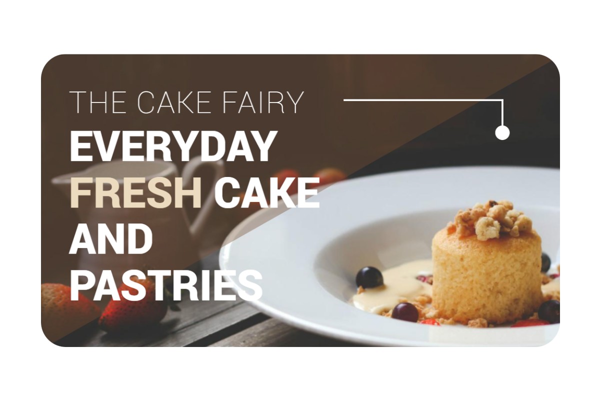 Add titles to a cover photo of a food ideas blog