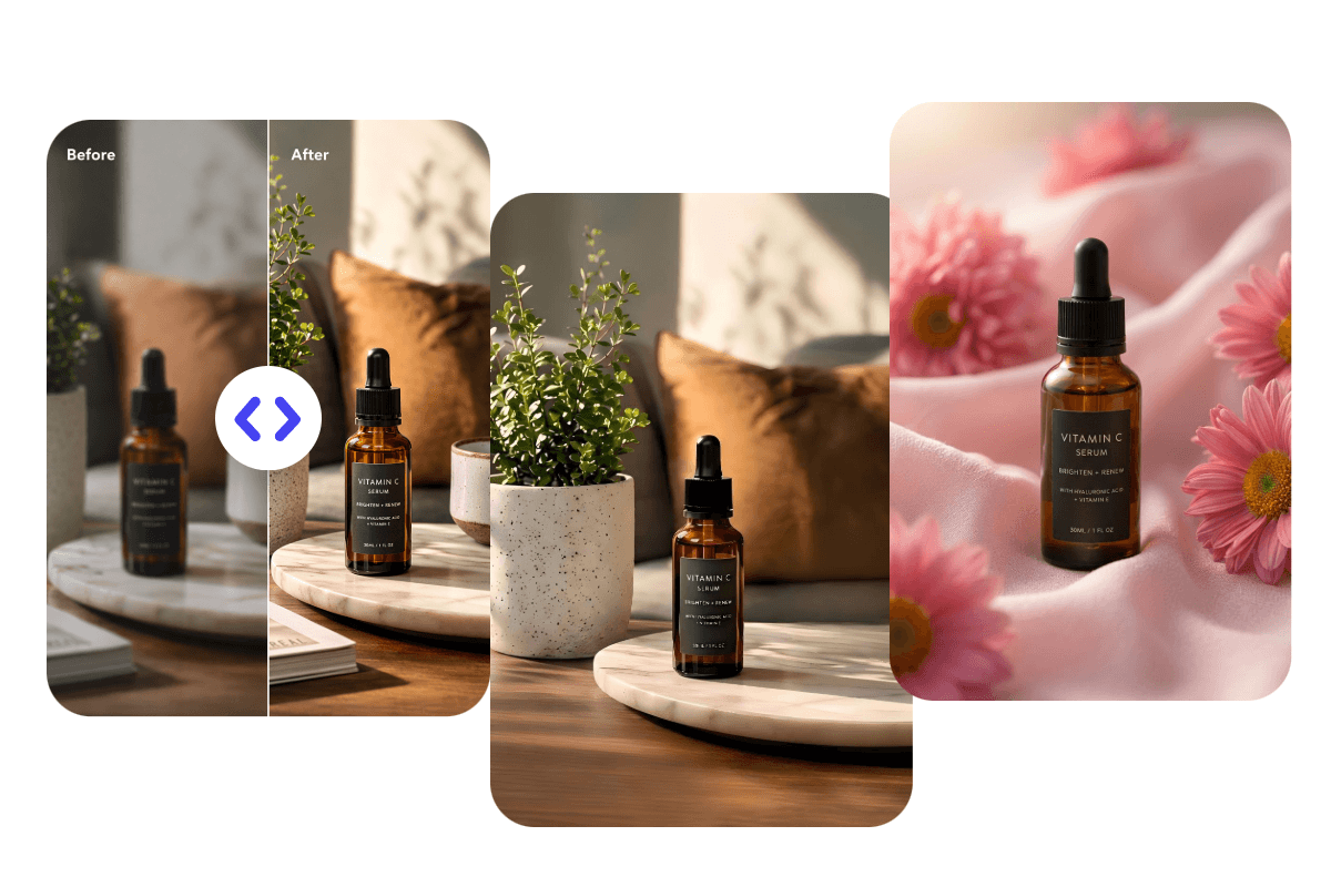 Ai enhance a serum product photo and edit and polish the hd version of this visual