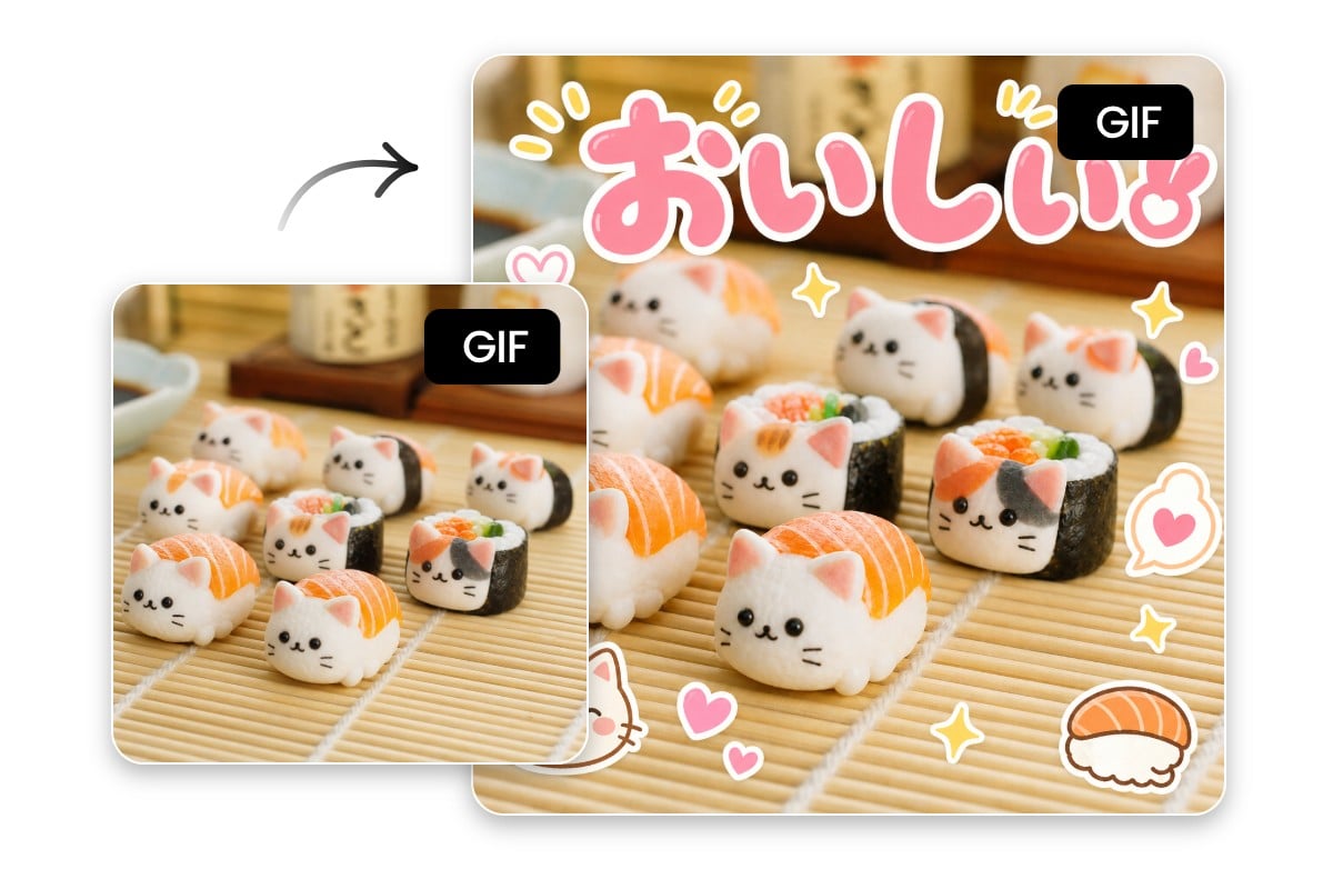 GIFに文字を入れて編集する