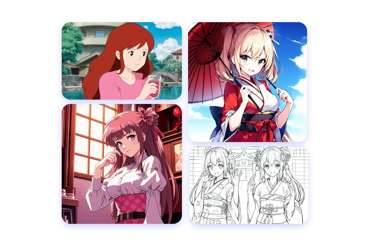 様々なスタイルのAIイラストを自動生成