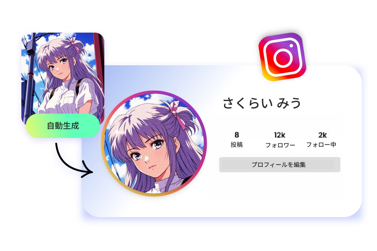 SNSにぴったり！アニメ風アイコンをAIで簡単作成