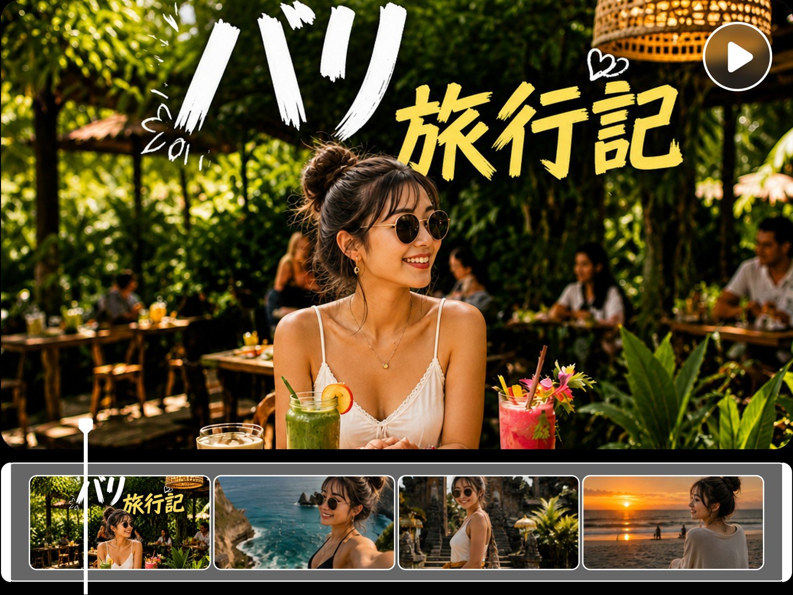 素材からそのまま使える動画を作成