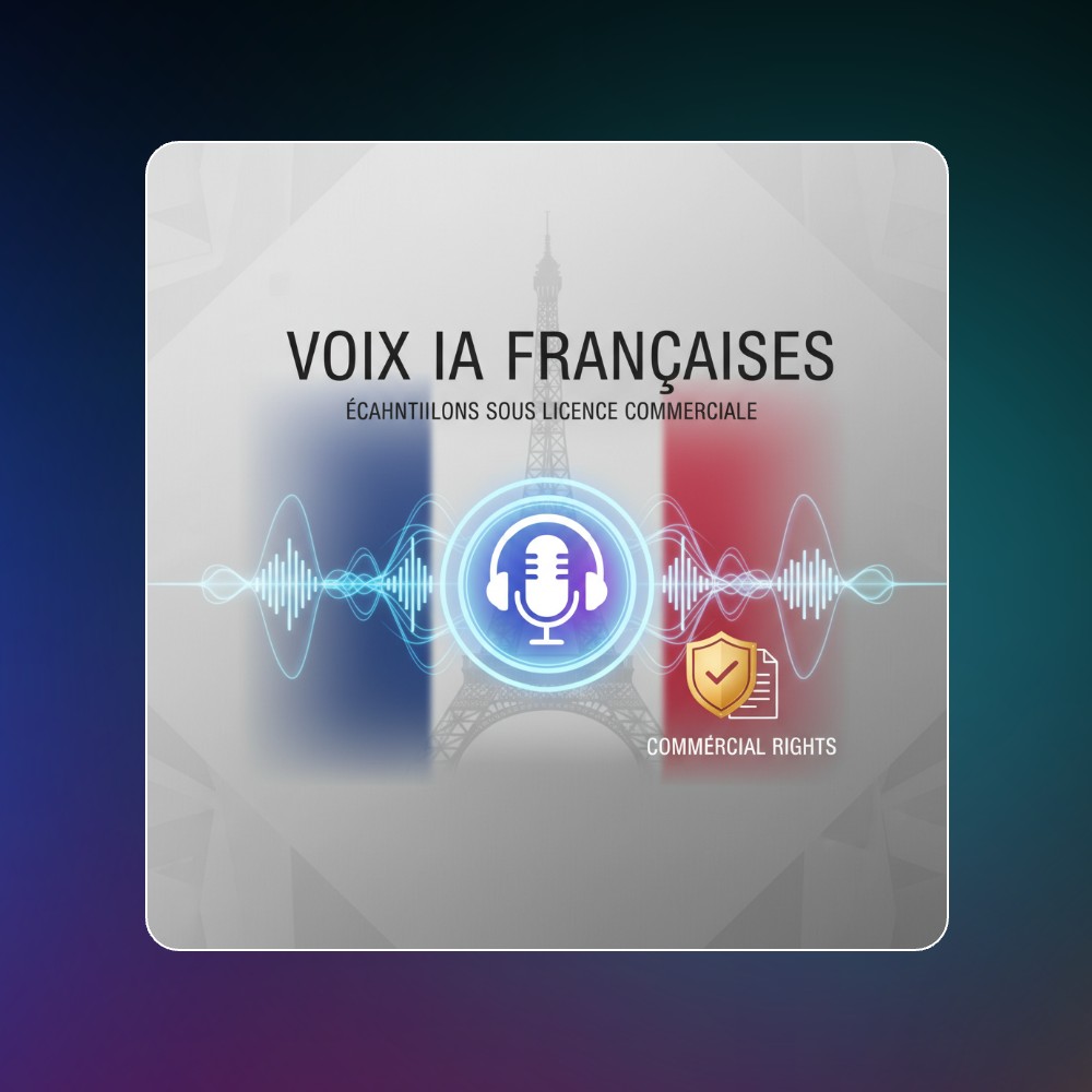 Voix IA libre de droits et utilisable commercialement