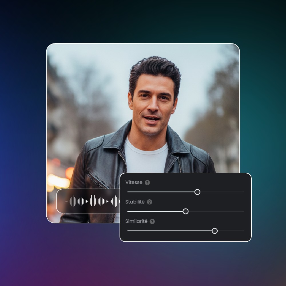 Réglage précis de la voix dans une interface facile