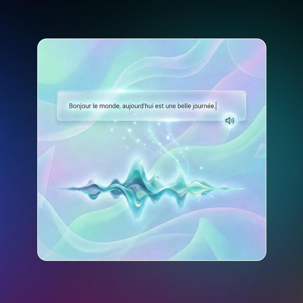 Générer une voix IA à partir d'un texte en un clic