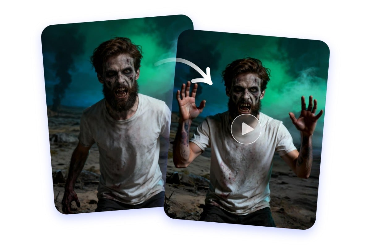 Animer votre photo en vidéo zombie