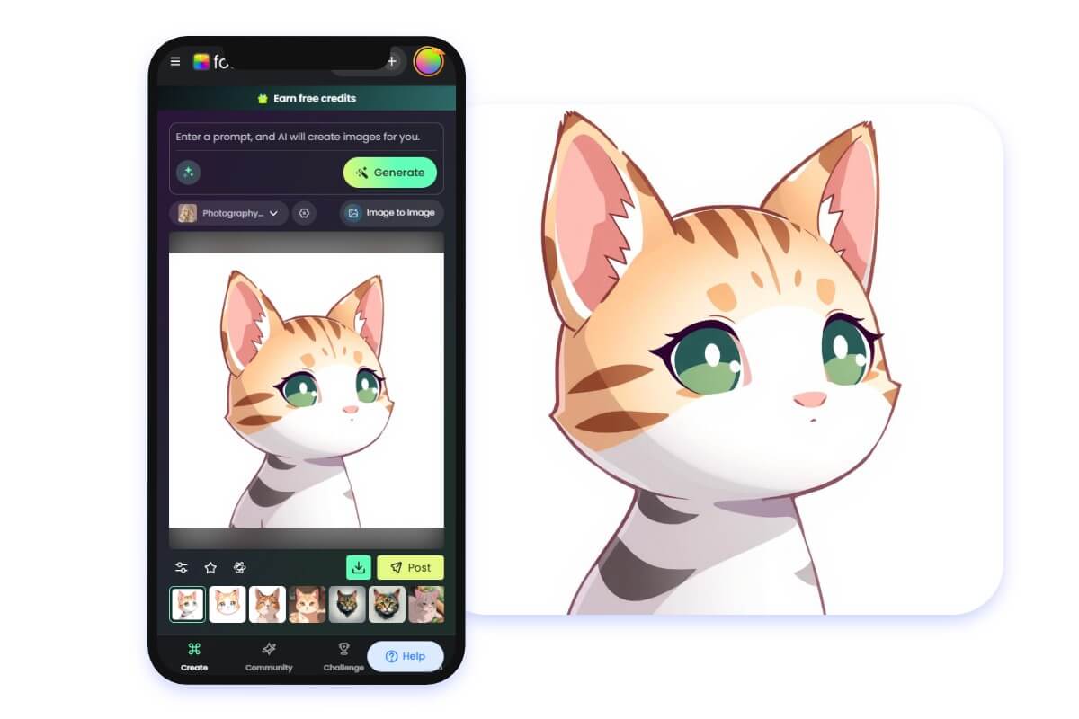 Apply ai emoji generator app to create ai emojis anywhere and anytime on mobile phone