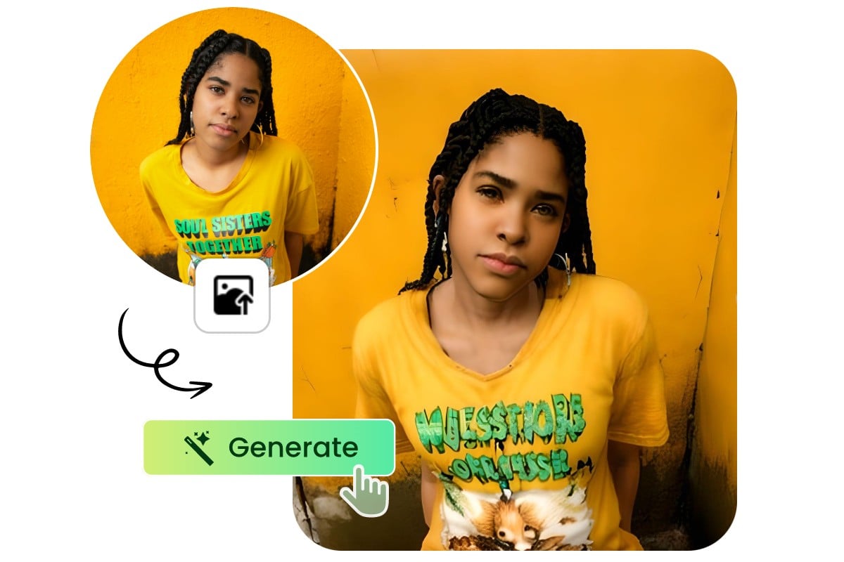 Apply ai sims filter to female selfie for sims character