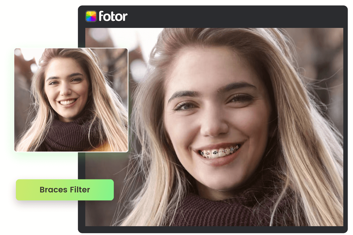 Braces Filter Online Virtual Braces Try on (Free) Fotor